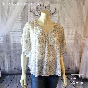 LUCKY BRAND Butterfly Sleeve Blouse